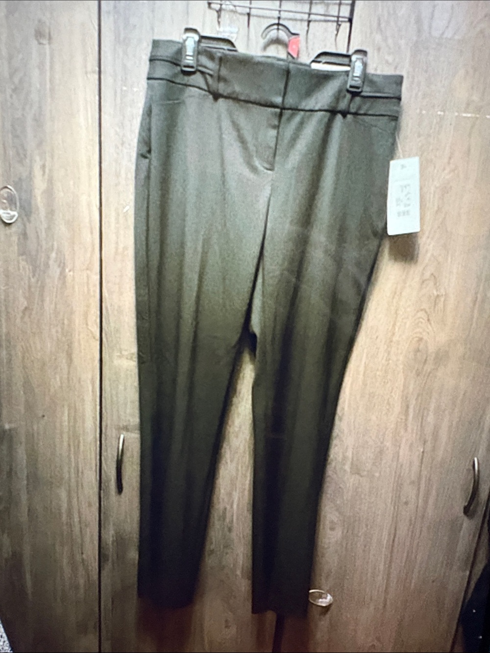 Maurices Olive Green Straight Leg Trousers